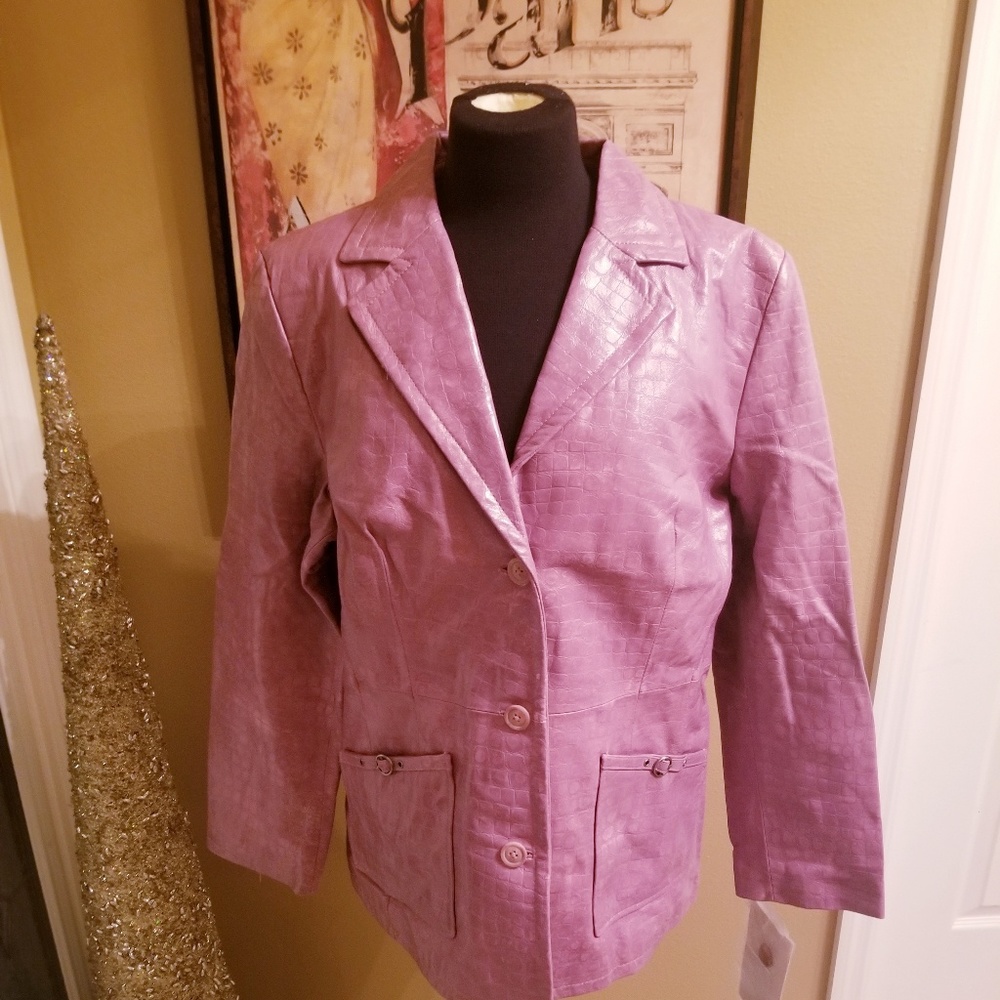 Pamela McCoy Geniune Leather Coat